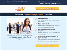 Tablet Screenshot of livemortgageleads4u.com